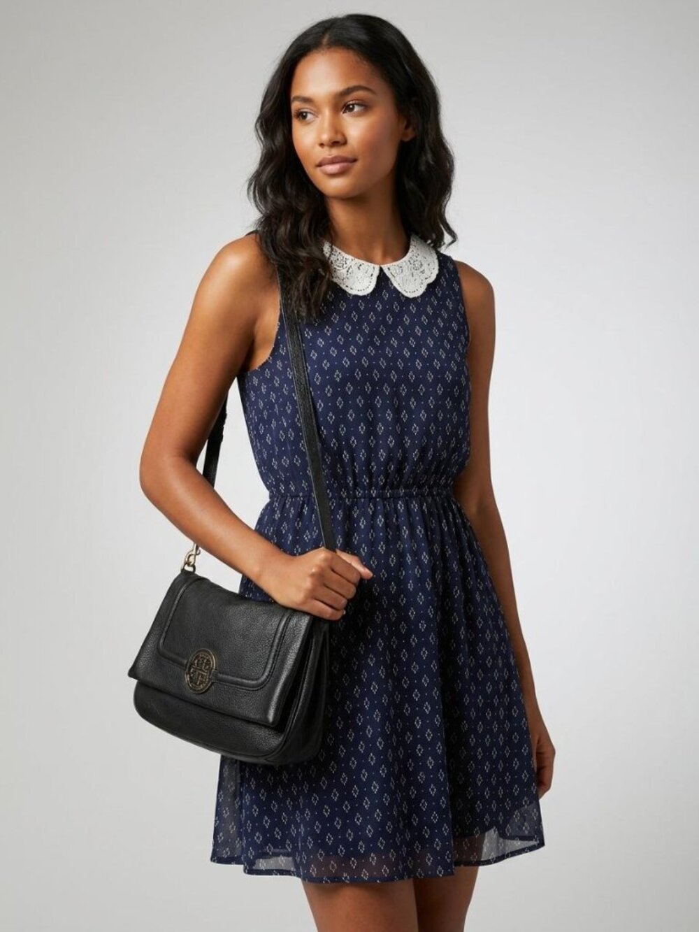 Forever 21 - Geo Print Chiffon Dress - 46626228 - M